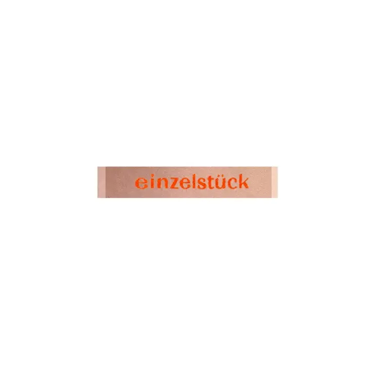 Begrenztes Angebot Webetikett einzelstück, orange
