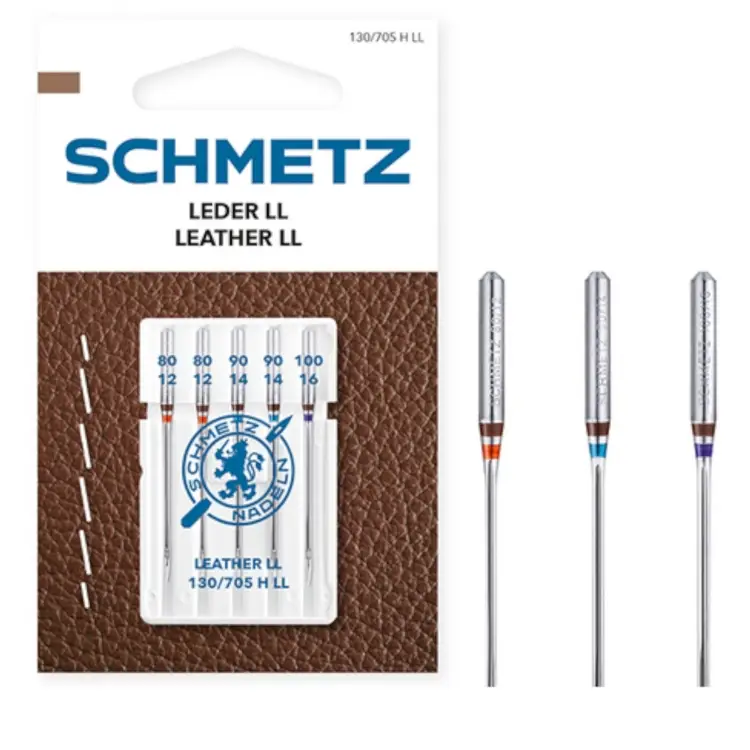 Schmetz Nähmaschinennadel 130/705 H-LL, Leder 80 - 100 Echt