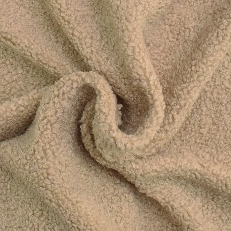 Feinstrick Bouclé uni, beige Mega-Angebot