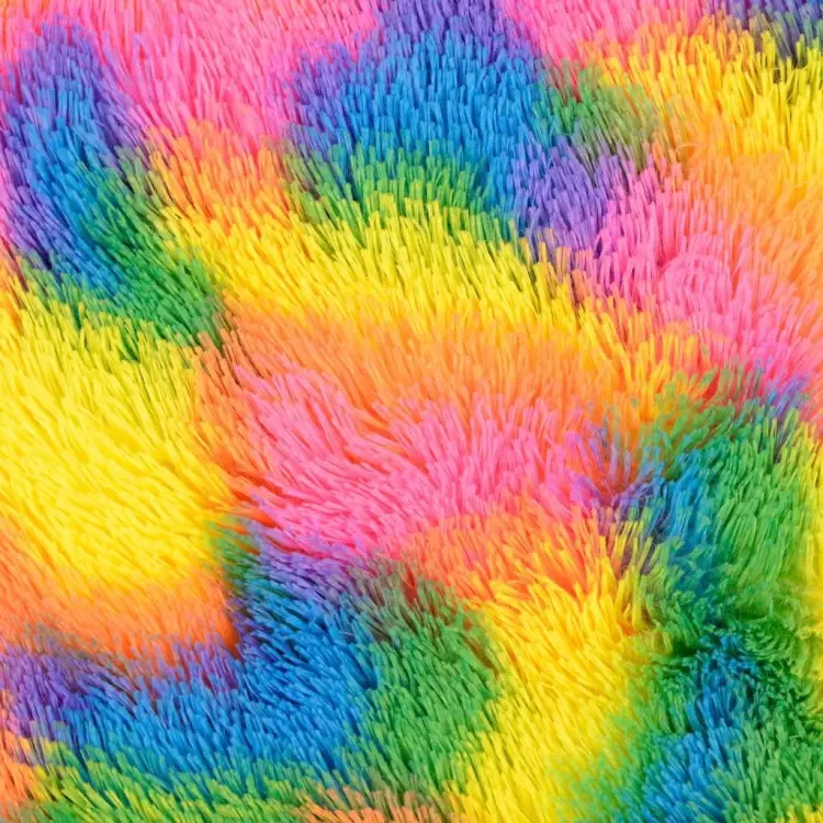 Zottelplüsch Rainbow Camouflage Geprüft