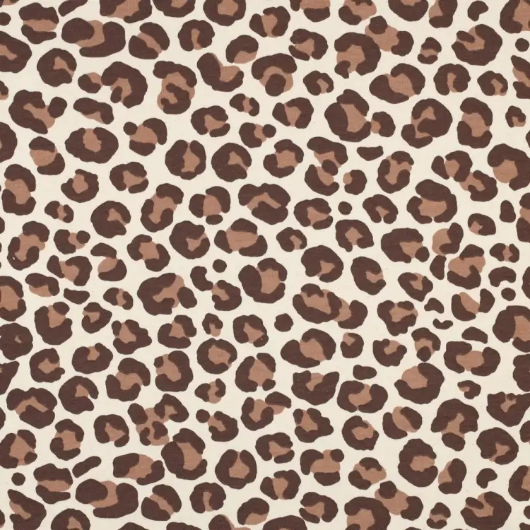 Bestseller French Terry angeraut Leopard, beige