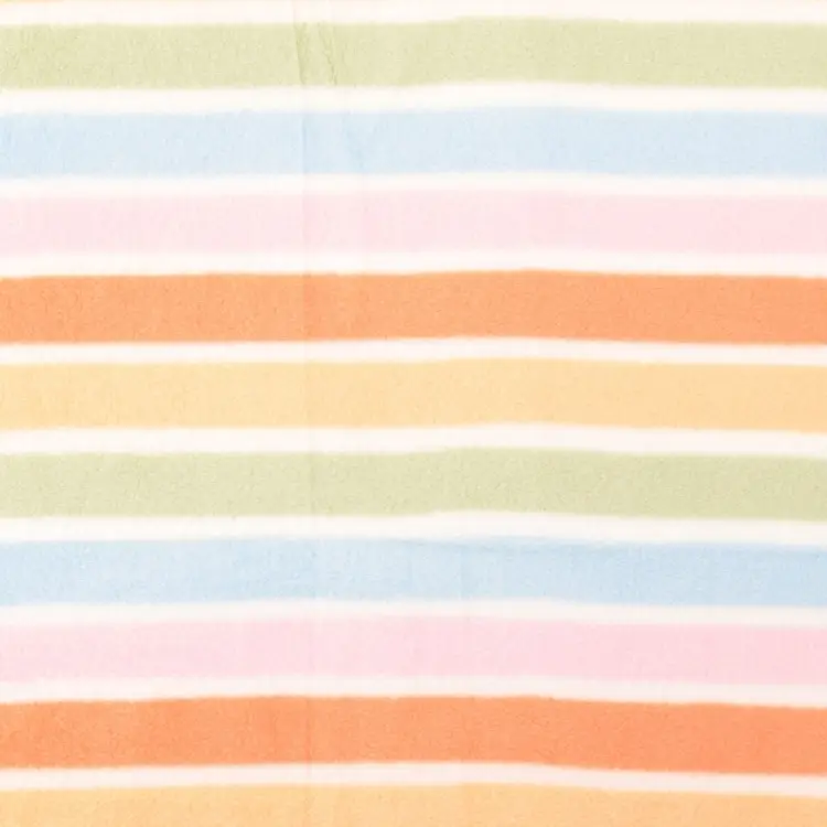 Versand Am Gleichen Tag Fleece Antipilling Stripes, wollweiss - orange