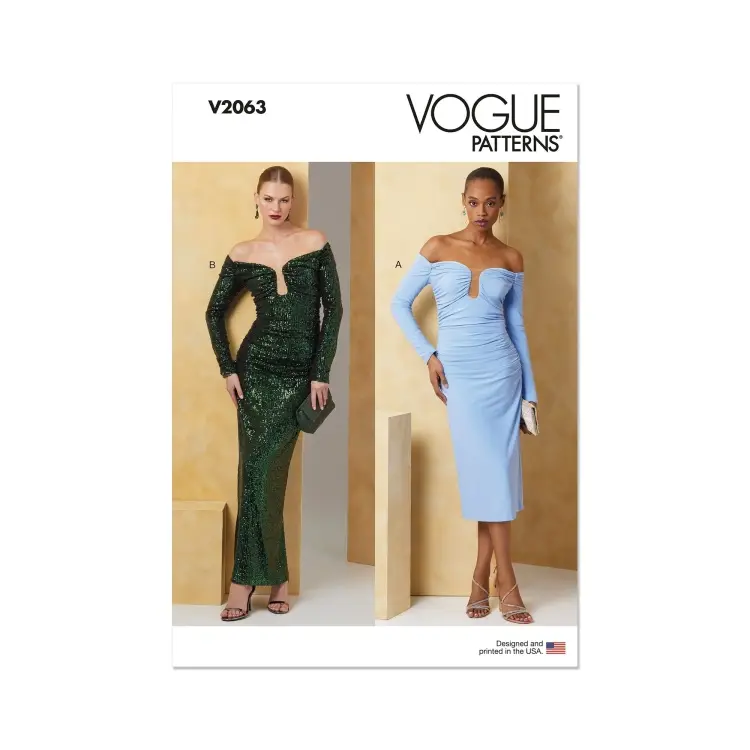 Top-Seller Schnittmuster Vogue Damenkleid 2063 Gr.34-42