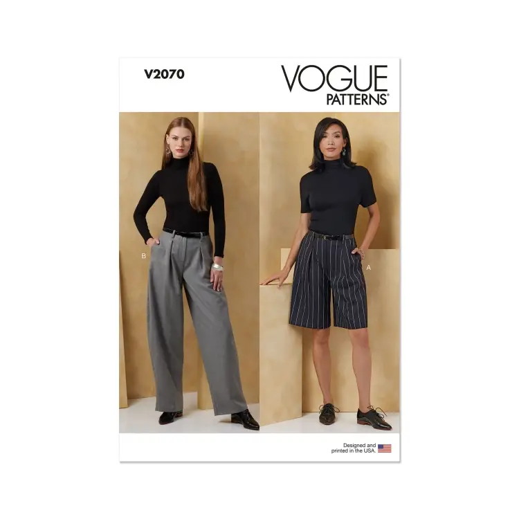 Schnittmuster Vogue Damenhose 2070 Gr. 34-42 Zertifiziert