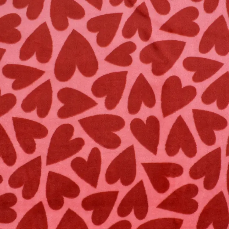 Beliebt Wellnessfleece Sweet Hearts, rosa