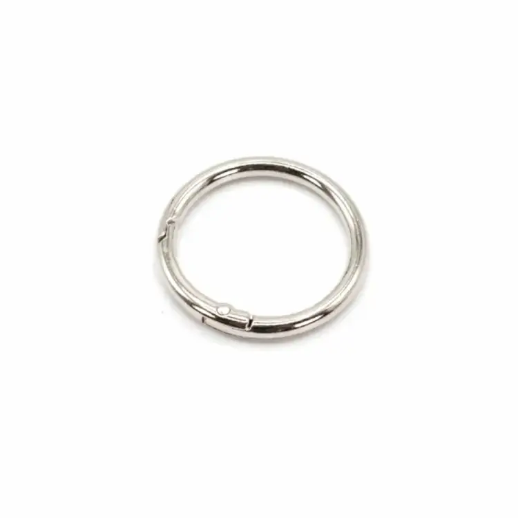 Neue Ware Taschenring 32mm silberfarbig
