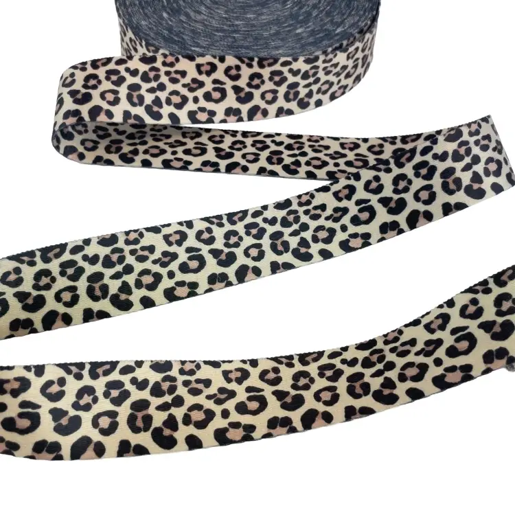 Gurtband Doubleface Animal Print, beige Letzte Chance
