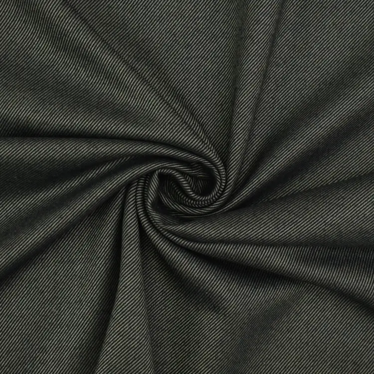 Bambus Mix Twill Optik, schwarz Neue Kollektion