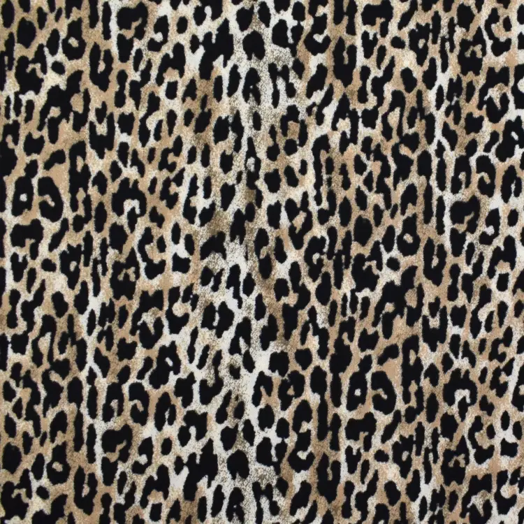 Angebot Kreppjersey Leopard, beige