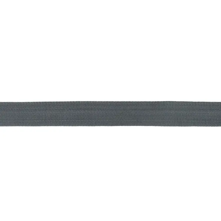 Zertifiziert Taschengurtband dunkelgrau 37 mm