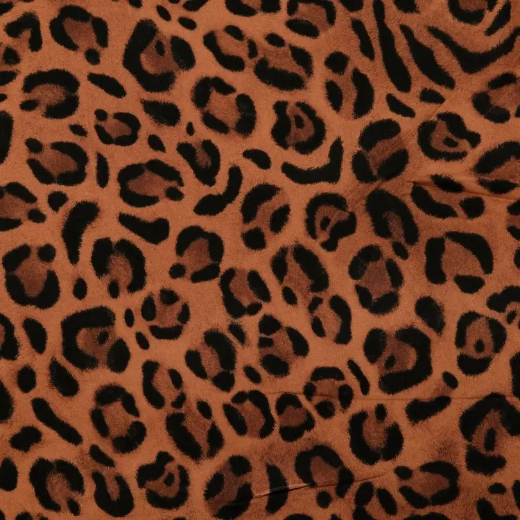 Sofort Bestellen Viskose Satin Leo Love, braun