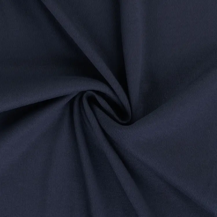 Markenware Feinrippbündchen 45 cm, dunkelblau