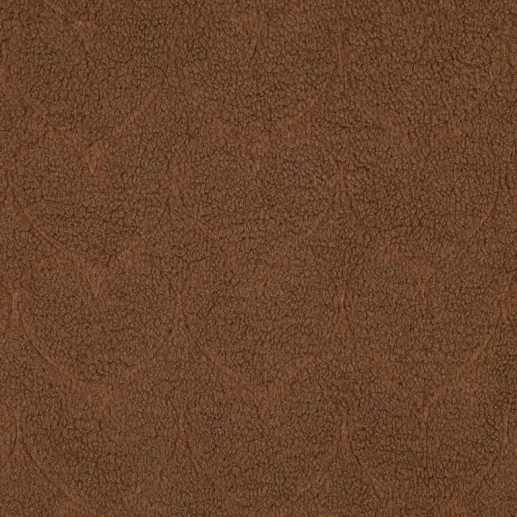 Zertifiziert Teddyplüsch Jacquard Herzen, braun
