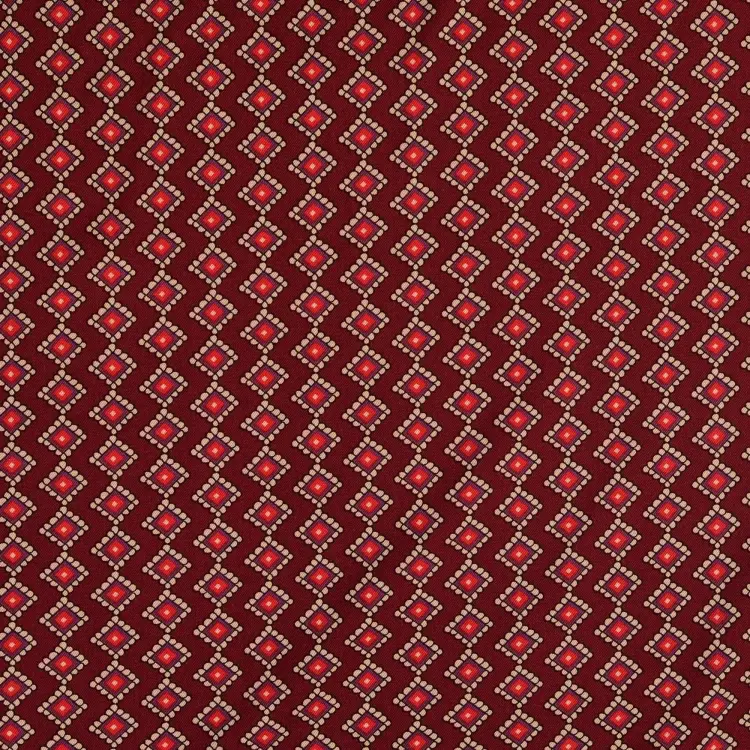 Viskose Twill Geometrics, bordeaux Direktkauf