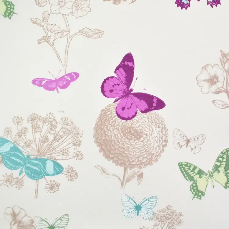Beschichteter Dekostoff Ottoman Butterfly, creme Bestpreis