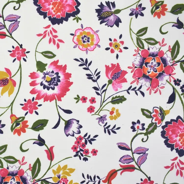 Beschichteter Dekostoff Ottoman Flower Tendrils, wollweiß Jetzt Bestellen