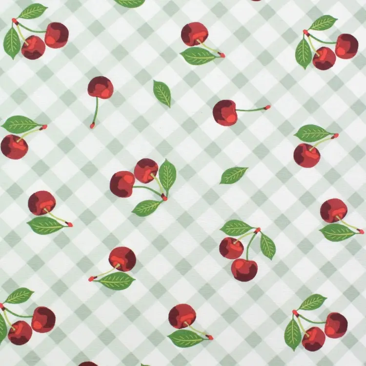 Beschichteter Dekostoff Ottoman Cherries, weiß Sale