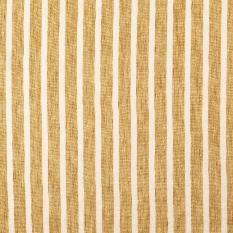 Sichere Zahlung Polyesterstoff Leinen Look Stripes Melange, senfgelb