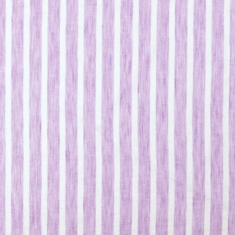 Polyesterstoff Leinen Look Stripes Melange, flieder Finale Aktion