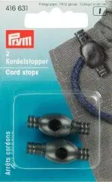 Prym 2 Kordelstopper Kordel Stopper schwarz Neue Kollektion