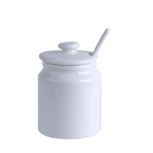Zuckerdose mit Deckel und Löffel H:11cm Sonderangebot