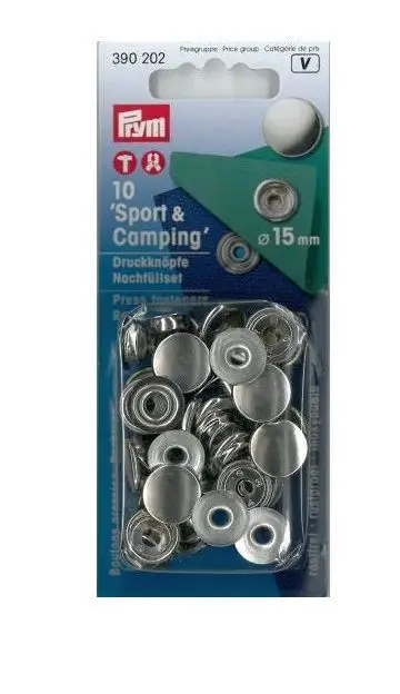 Solange Der Vorrat Reicht Prym Druckknöpfe Sport & Camping Nachfüllset Ø15mm 10 Stück