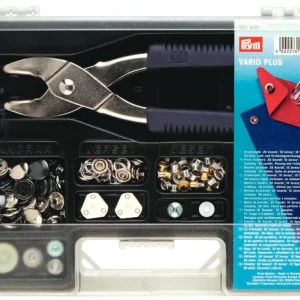 Prym Vario-Plus Sortimentskasten Druckknöpfe Ösen 24x18cm Billig