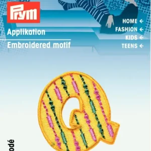 Schneller Versand Prym Applikation Buchstabe Q ca. 2,5x3cm