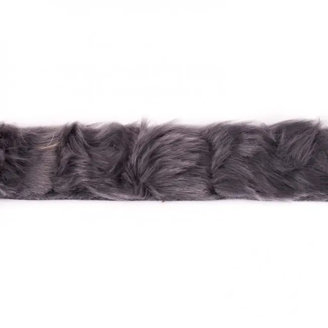 Fellband Band grau Breite: 4cm Neue Kollektion