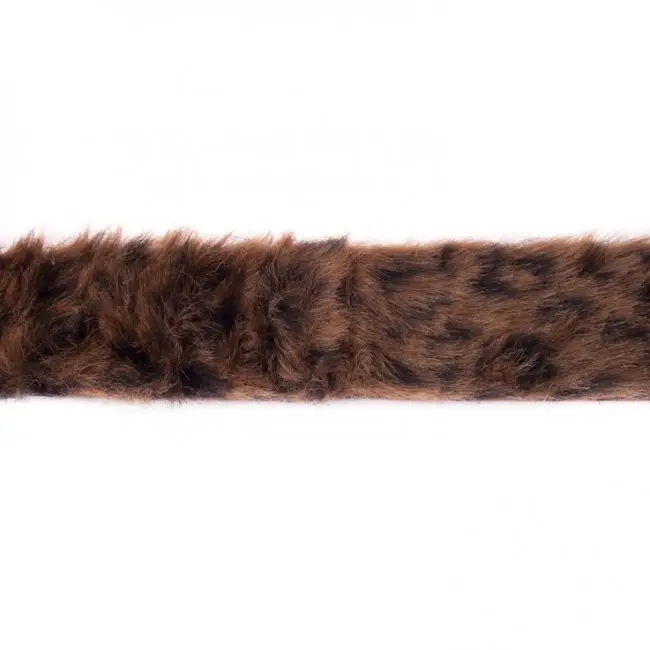 Expressversand Fellband Band leopard braun Breite: 4cm