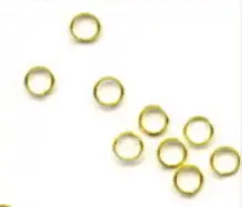 Letzte Chance Verschlüsse Ringe goldfarbig 10 Stück 5mm