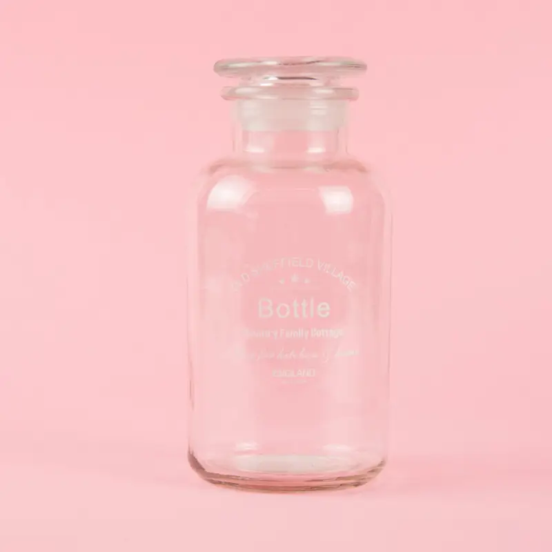 Preisknaller Clayre & Eef Deko Vase Flasche Glas BOTTLE 21x10cm