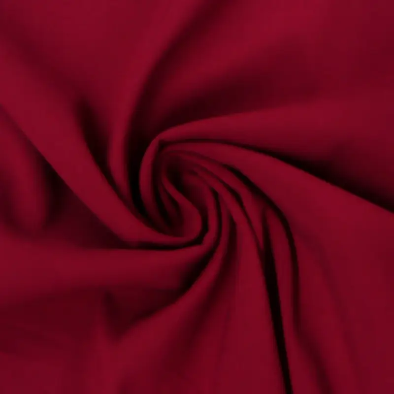 Viskose Stoff Stretch Rosella uni dunkelrot 1,40m Breite Nur Für Kurze Zeit