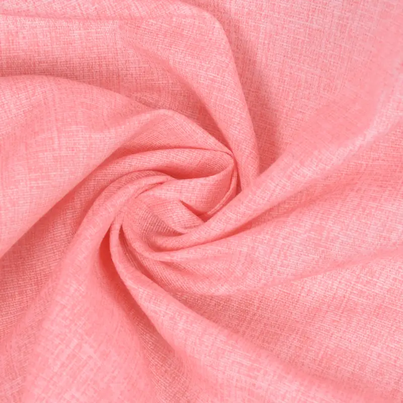 Letzte Chance Dekostoff Baumwollstoff Leinenoptik einfarbig rosa