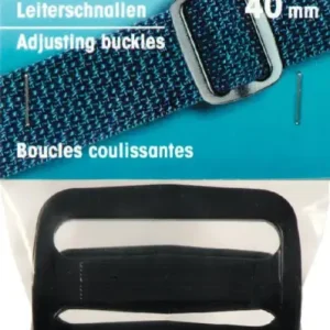Nur Heute Prym 2 Leiterschnalle schwarz Kunststoff 40mm