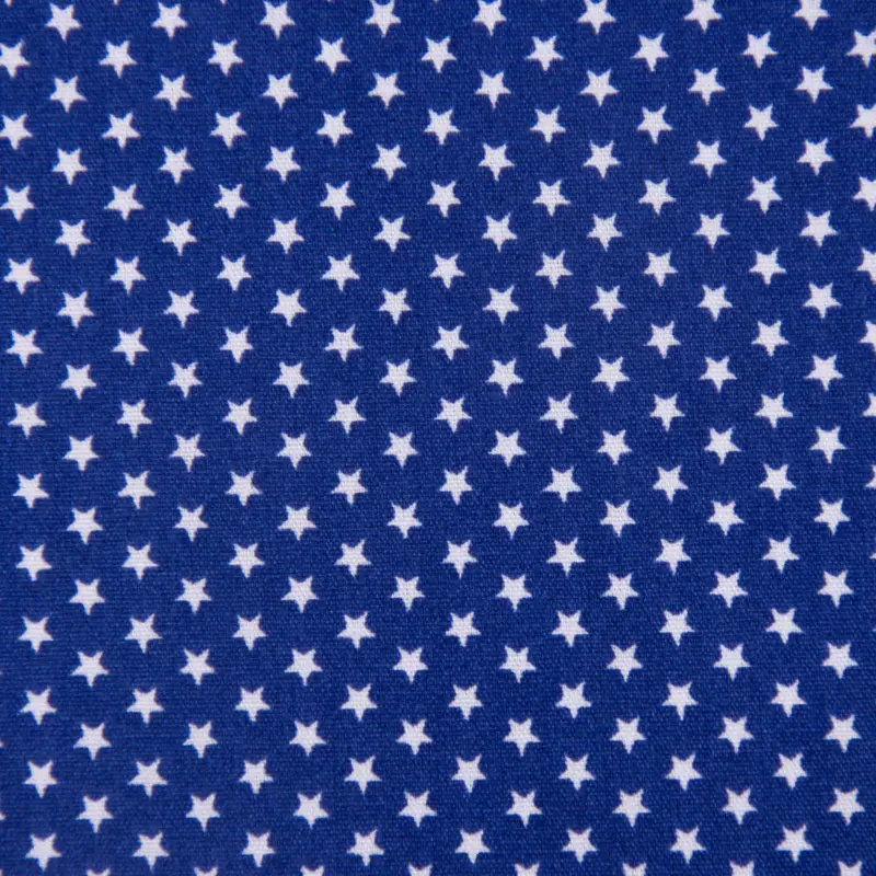 Baumwollstoff Mini Sterne royalblau weiß 1,40m Breite Kracherpreis