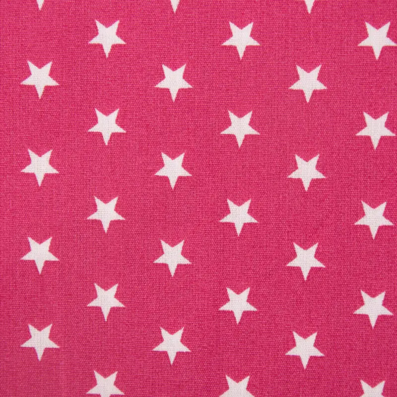Preisreduziert Baumwollstoff Sterne ca. 1x1cm pink weiß 1,40m Breite