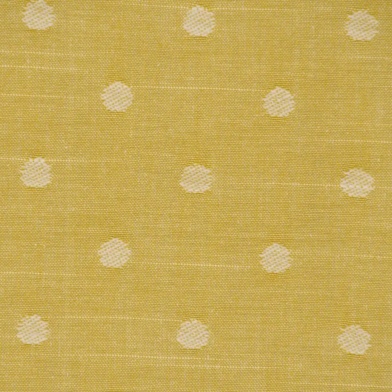 Rasch Textil Dekostoff Baumwollstoff Leinenoptik Bambino Fun Punkte gelb 1,40m Breite Schneller Versand