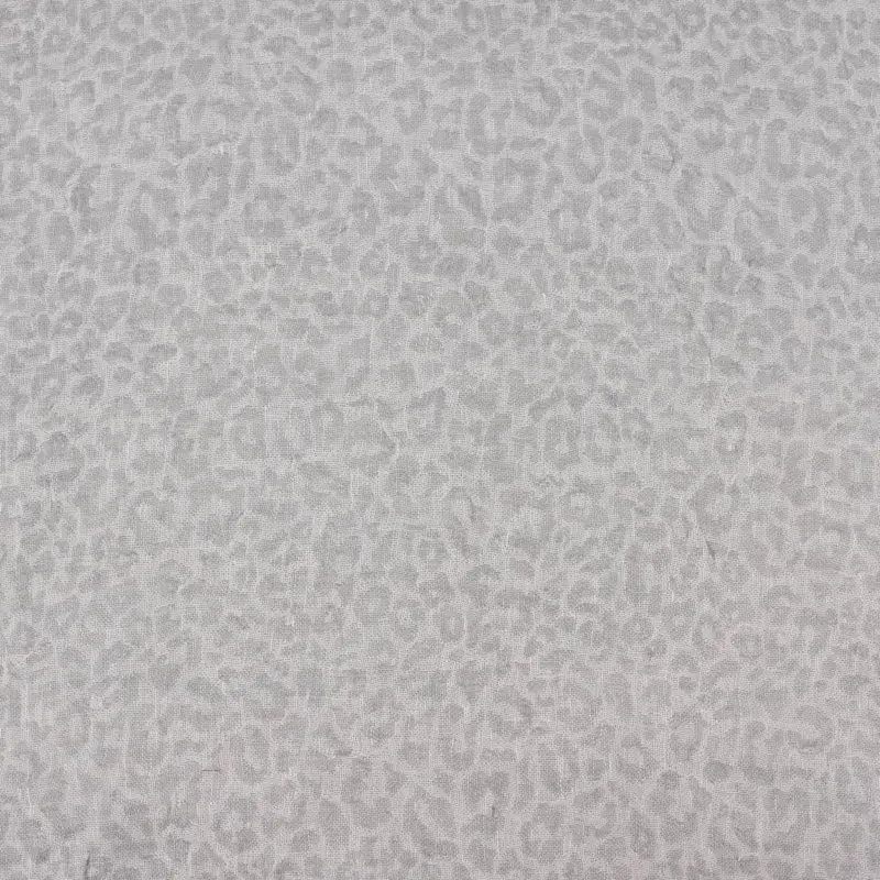 Rasch Textil Dekostoff Gardinenstoff Leinen Inbetween Safari Leomuster grau 300cm Knallerangebot