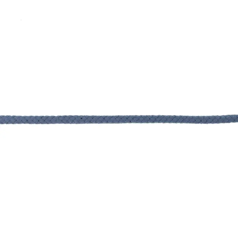 Meistverkauft Baumwoll Kordel Zierband jeansblau Breite: 8mm