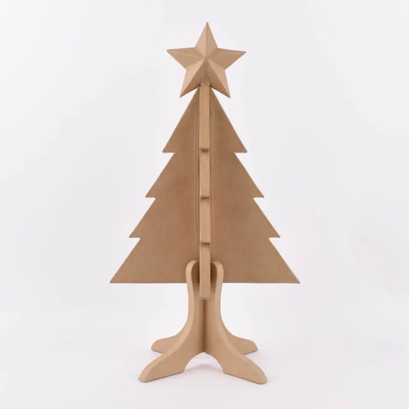 Creativ Company Dekoaufsteller Weihnachtsbaum groß Pappmache natur 63cm Super-Preis