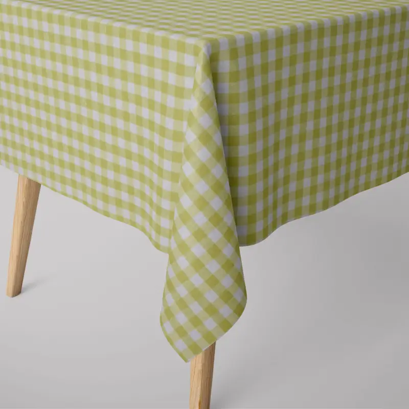 Top-Preis SCHÖNER LEBEN. Tischdecke Landhaus kariert lime weiß Karogröße ca.1,3x1,3cm verschiedene Größen