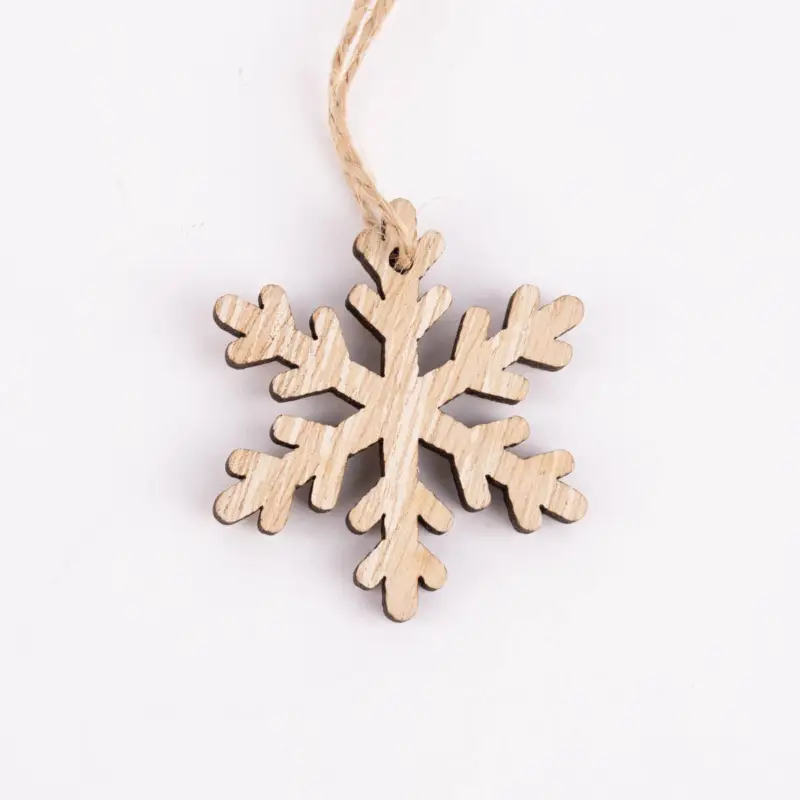 Rico Design Dekohänger Schneeflocke natur 3 Stück 12x5cm Solange Der Vorrat Reicht