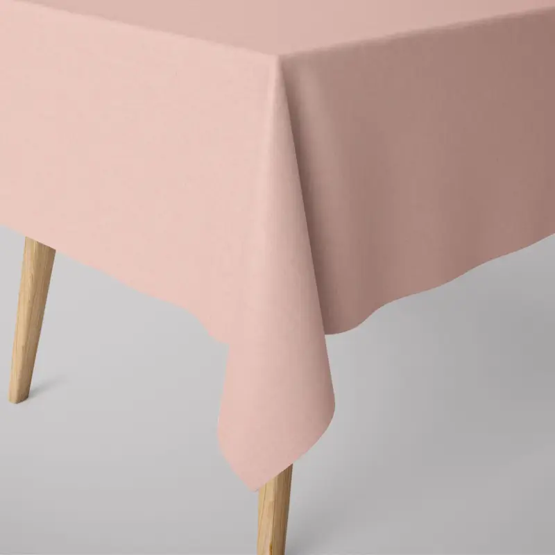 SCHÖNER LEBEN. Tischdecke Leinenlook uni rosa verschiedene Größen Versand Am Gleichen Tag