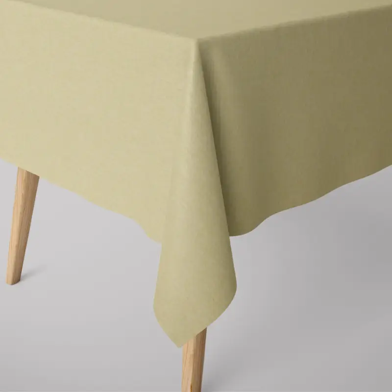 SCHÖNER LEBEN. Tischdecke Leinenlook uni lindgrün verschiedene Größen Rabatt