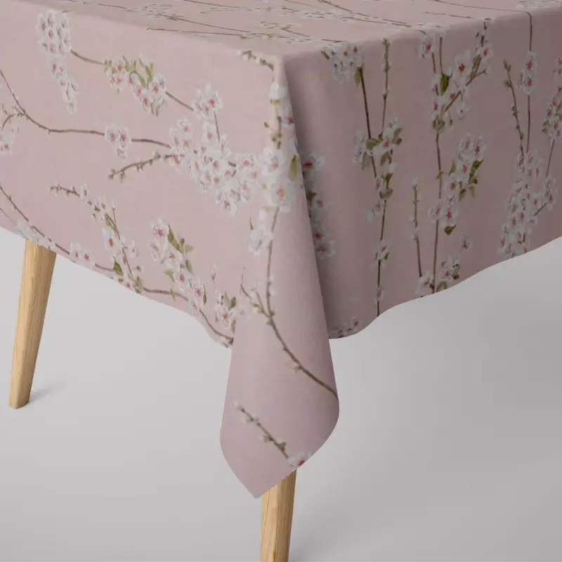 Markenware SCHÖNER LEBEN. Tischdecke Almond Blossom Mandelblütenzweige rosa verschiedene Größen