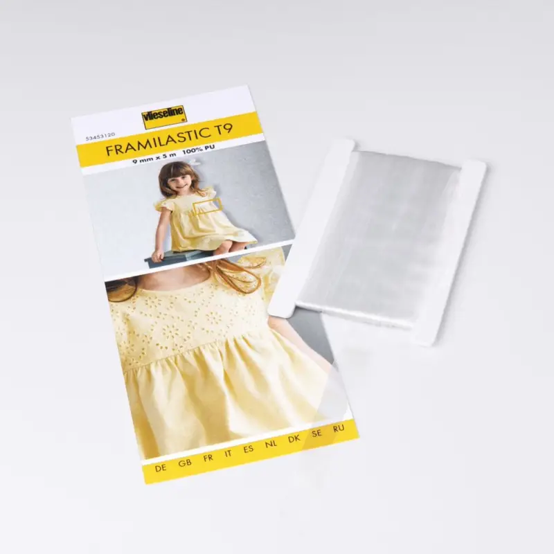 Abverkauf Freudenberg Vlieseline Framilastic Band 9mm Breite transparent 5m