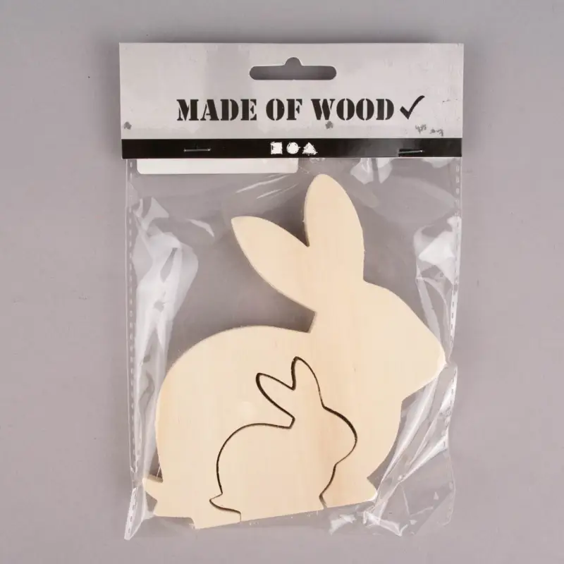 Rabatt Creativ Company Hase 2in1 Holz natur 11x11,5x1cm