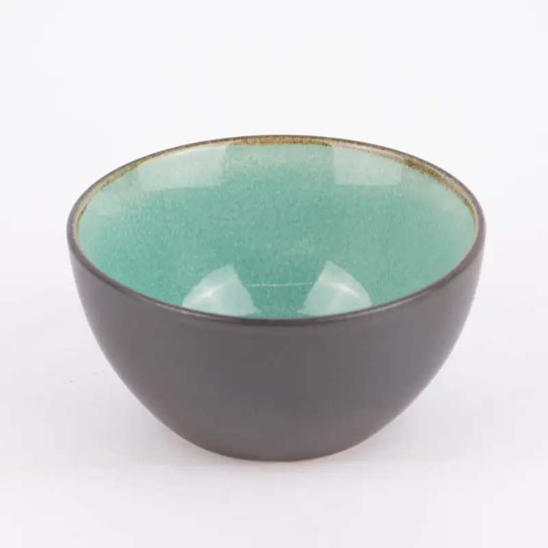 Schale Bowl klein reactive glaze reaktive Glasur türkis 12x6cm (DxH) Sonderangebot