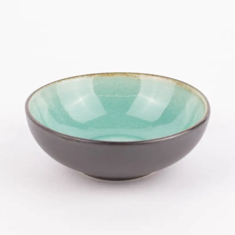 Schale Bowl mini reactive glaze reaktive Glasur türkis 12x4cm (DxH) Knallerangebot